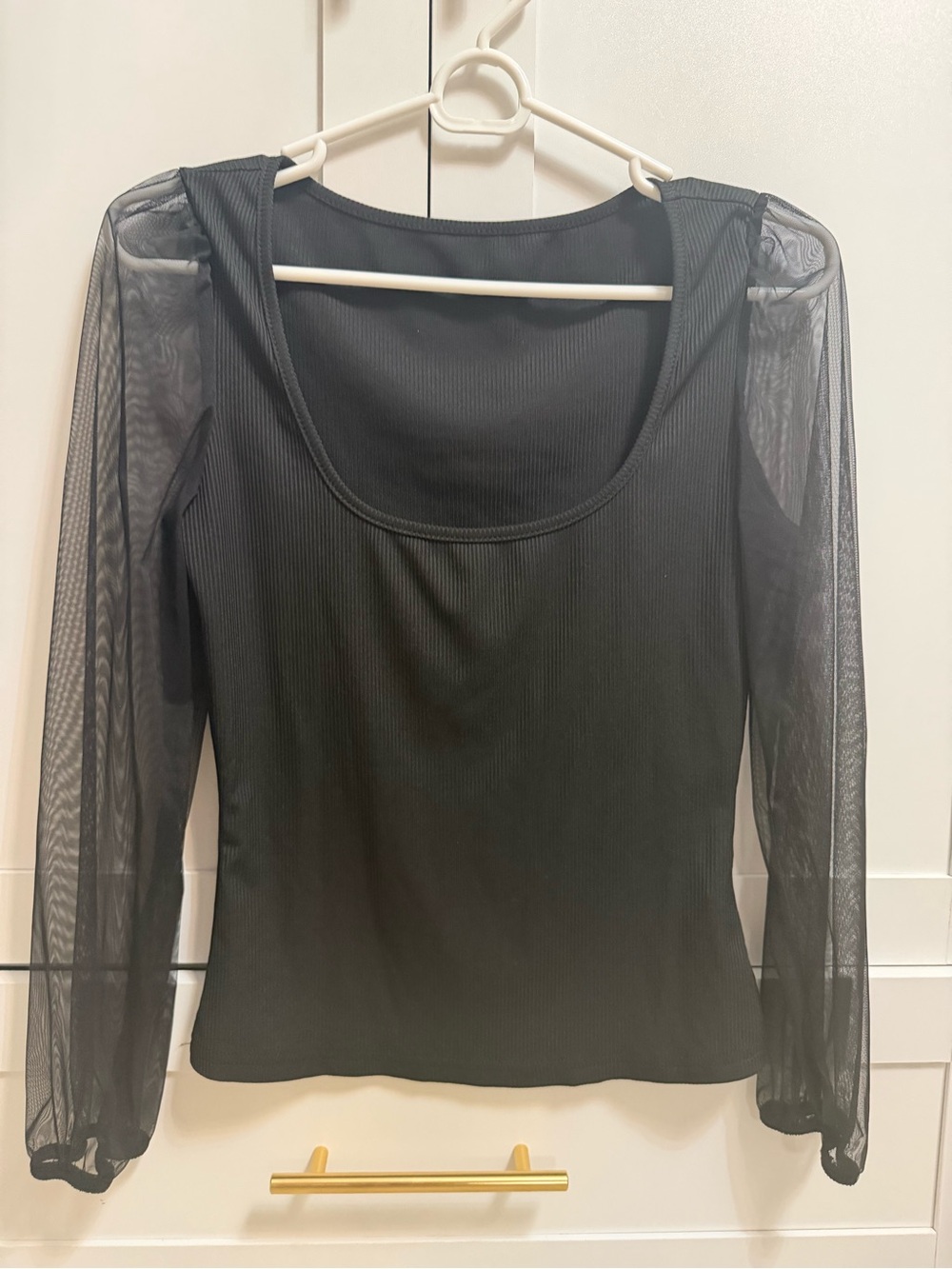 New women’s black long sleeve blouse top size small  #ClosetClearout #WomensFash